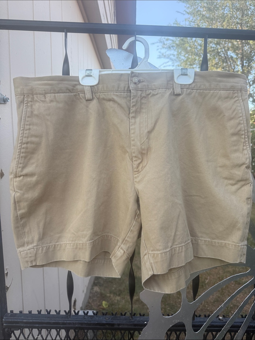 Men's Classic Khaki Cotton Shorts